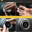 4 PCS Car Outlet Rings for Audi A3 - Blue - 7