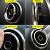 4 PCS Car Outlet Rings for Audi A3 - Blue - 8