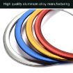 Jaguar Car Steering Wheel Aluminum Ring Cover - Silver - 5
