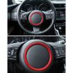 Red Aluminum Alloy Steering Wheel Cover for Jaguar - 9