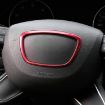 Red Audi Car Steering Wheel Ring Cover Trim Sticker - Decoration - 5