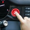 Red Car Engine Start Key Push Button Ring Trim for Land Rover/Jaguar - 5