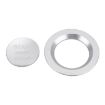 Silver Car Engine Start Key Push Button Ring Trim for Land Rover/Jaguar - 3