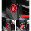Car Engine Start Key Push Button Ring Trim Sticker for Cadillac/Chevrolet (Red) - 4