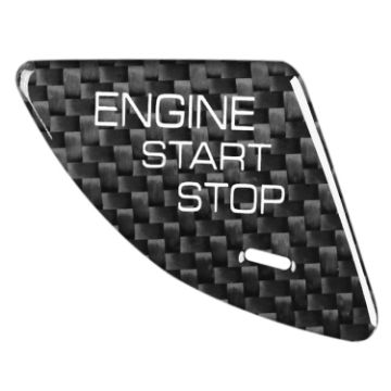 Carbon Fiber Engine Start Button Trim for Cadillac ATS/ATS-L - Black - 1