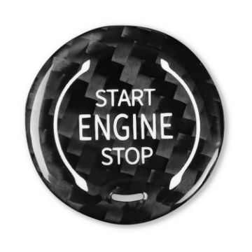 Carbon Fiber Engine Start Stop Button for Chevrolet Corvette C8 2020-2021 - 1