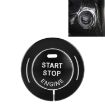 Infiniti Car Engine Start Key Push Button Ring Trim Sticker - Black - 1