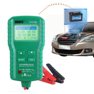 DUOYI DY219A Car Battery Analyzer - 12V/24V Diagnostic Device - 1