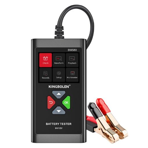 KINGBOLEN BM580 Car Battery Tester - 6V 12V Digital Load - 1