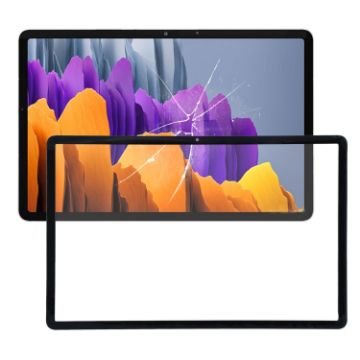 Samsung Galaxy Tab S7 SM-T870 Front Screen Outer Glass Lens with OCA - Black - 1