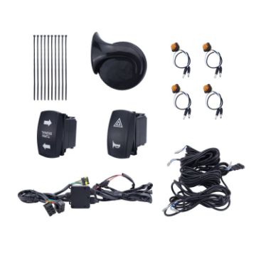 ATV UTV Turn Signal Fault Light Horn Wiring Harness Kit - 1