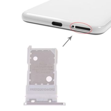 White SIM Card Tray for Google Pixel 3 - Replacement Part - 1