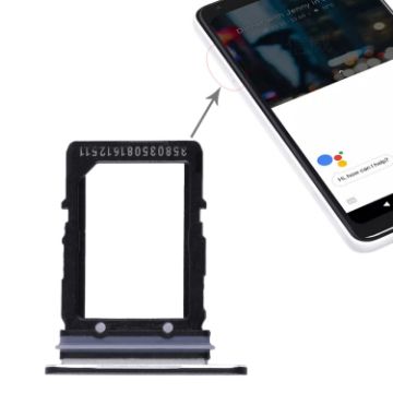 Black SIM Card Tray for Google Pixel 2 XL - Replacement Part - 1
