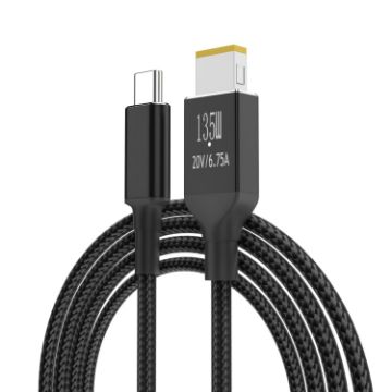 Type C to Square Lenovo PD 135W Charging Cable - 1.8m Length - 1