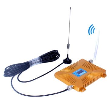 GSM900/DCS1800MHz Mini Mobile Phone Signal Repeater - Gold - 1