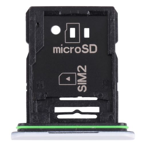 Sony Xperia 10 III SIM Card Tray + Micro SD Tray - White - 1