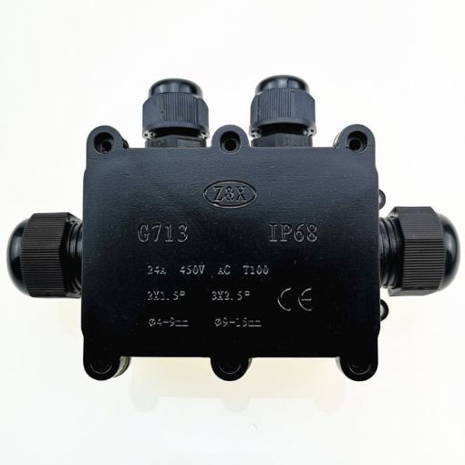 G713 IP68 Waterproof Four-way Junction Box - Circuit Board Protection - 1