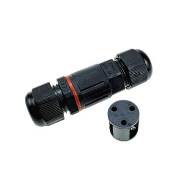 XYS20 IP68 Waterproof 3 Pin Straight Cable Connector - 1