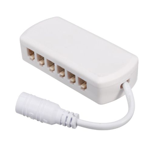 6 Ports 2510 Hub Splitter Junction Box Distributer Cabinet Light Adapter - 1