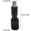DC 5.5mm x 2.1mm Female to DC 8.0mm x 2.0mm Male Adapter - Black - 4