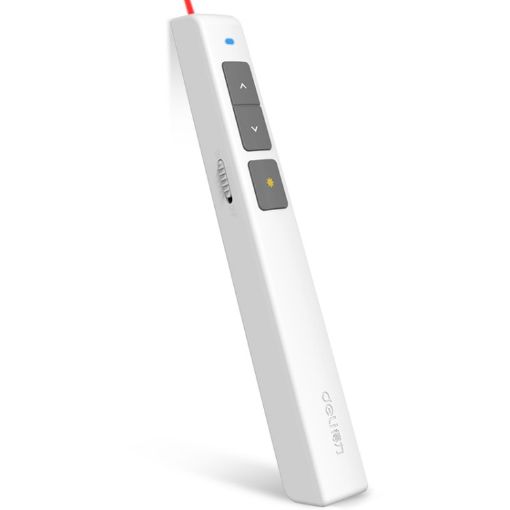 Deli 2.4GHz Laser Page Turning Pen - White - 1