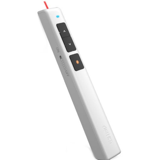Deli 2.4GHz Page Turner USB Clicker - Red Light - PPT - White - 1