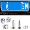 Pink Diamond Rhinestone Licence Plate Frame Anti-theft Fixing Nut Cover - 6