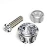 Blue Diamond Rhinestone Licence Plate Frame Anti-theft Fixing Nut Cover - 4