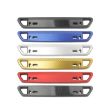 Carbon Fiber Pattern License Plate Frame Holder - Blue - 2