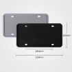 Waterproof Rustproof Silicone License Plate Frame - US Black - 4