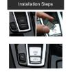 SRXTZM Parking Brake Switch P Button Cover for BMW F10 F07 F01 X3 F25 X4 F26 Silver - 5