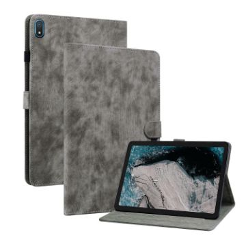 Nokia T20 10.4 2021 Tablet Case - Grey Tiger Pattern - 1
