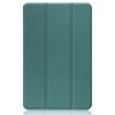 Nokia T20 Three-folding Holder Leather Tablet Case - Dark Green - 2