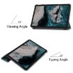 Nokia T20 Three-folding Holder Leather Tablet Case - Dark Green - 4