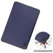 Nokia T20 Three-folding Holder Leather Tablet Case - Dark Blue - 5