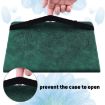 Nokia T10 Green Leather Tablet Case - Peacock Embossed Pattern - 5