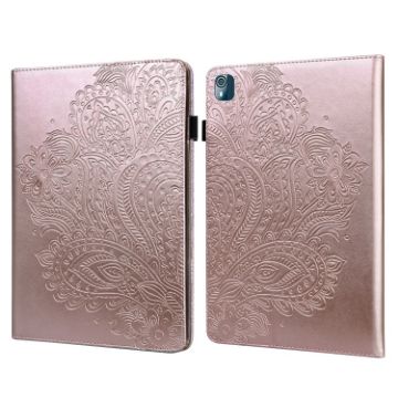 Nokia T10 Peacock Embossed Leather Tablet Case - Gold - 1