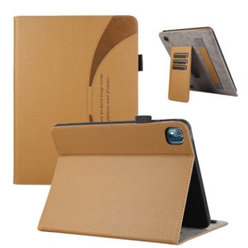 Nokia T10 8.0 Litchi Texture Leather Tablet Case - Brown - 1