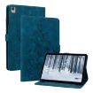 Nokia T10 Lily Embossed Leather Tablet Case - Dark Blue - 1