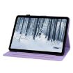 Nokia T10 Lily Embossed Leather Tablet Case - Purple - 5
