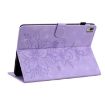 Nokia T10 Lily Embossed Leather Tablet Case - Purple - 6
