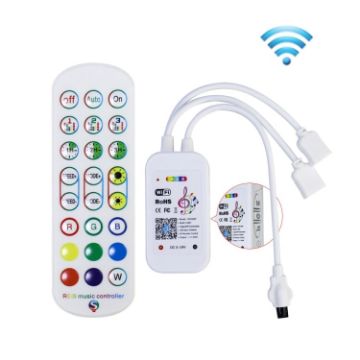 SKS-WF-04 WiFi Smart Voice Light Strip Controller (24 Keys) - 1