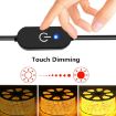JUNSUNMAY LED Touch Dimmer Switch Controller - Single Color - 30cm - Black - 5