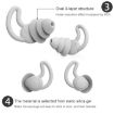 iMeBoBo A1 Shark Fin Nano Silicone Earplugs, Three Layer Black - 4