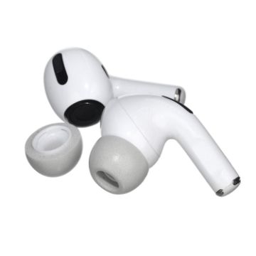 Memory Foam Ear Caps for TWS Airpods Pro - Medium Gray - 1