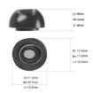 Memory Foam Ear Caps for TWS Airpods Pro - Small Gray - 3