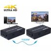 HDMI to RJ45 Ethernet Cable Extender 100m 4K HD Signal Amplifier - UK Plug - 3