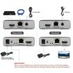 HDMI Single Cable 120m Transmitter/Receiver Extender 4K HD Transmitter (Gray) - 6