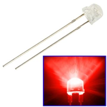 1000 PCS 5mm Straw Hat LED Lamp Red Light - Bulk Pack - 1