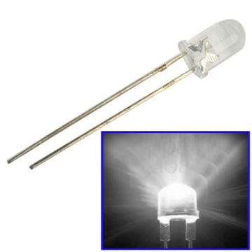 1000 PCS 3mm Water Clear LED Lamp - White Light - 1